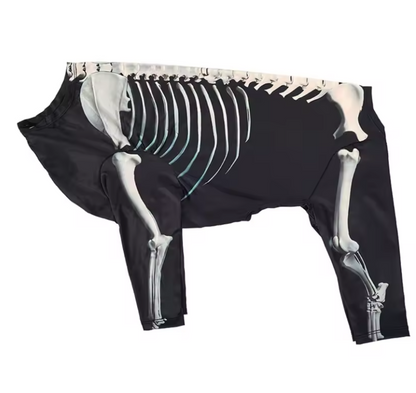 Halloween Party Costume Hooded T-Shirt Dog Photo Clothes Skeleton Sweater